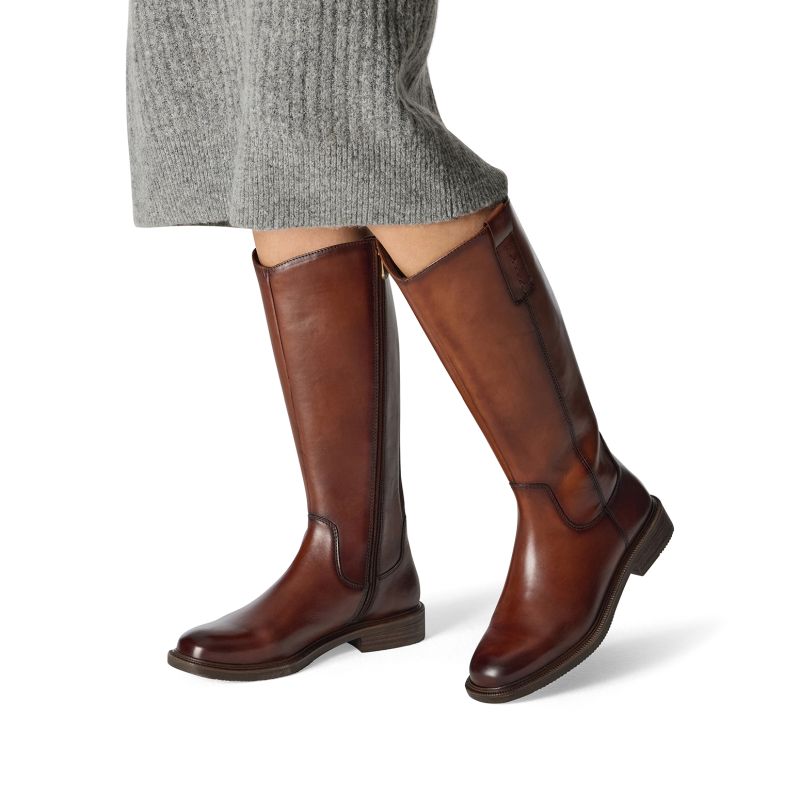 Kozaki oficerki Marco Tozzi 2-25514-45 brąz - Marco Tozzi zdjęcie 1