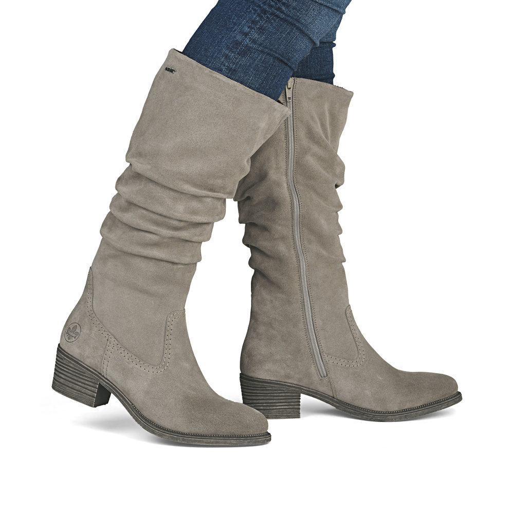 Kozaki kowbojki Rieker 73159-60 beż - Rieker zdjęcie 1