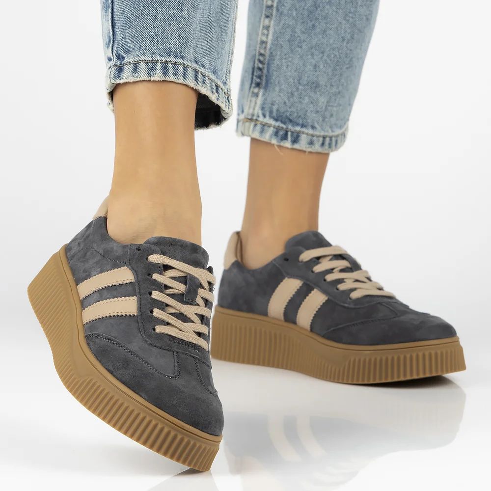 Półbuty sportowe sneakersy Filippo DP6776/25 szary - Filippo zdjęcie 1