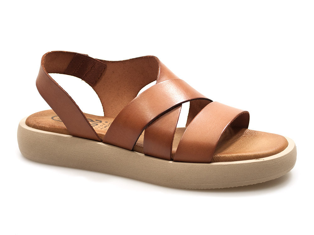 Sandały na platformie Hee 25380 brąz - Hee Shoes zdjęcie 1