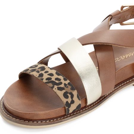 Brązowe skórzane sandały Marco Tozzi 28426-39C