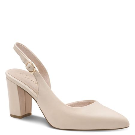 Czółenka sandały na obcasie Marco Tozzi 29604-403 beż