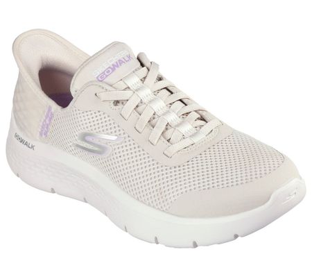 Wsuwane sneakersy sportowe półbuty Skechers 124836 beż