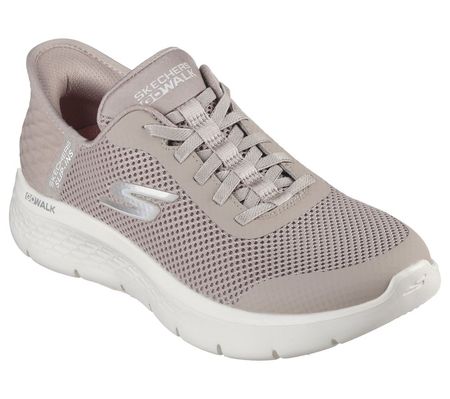Wsuwane sneakersy sportowe półbuty Skechers 124836 taupe