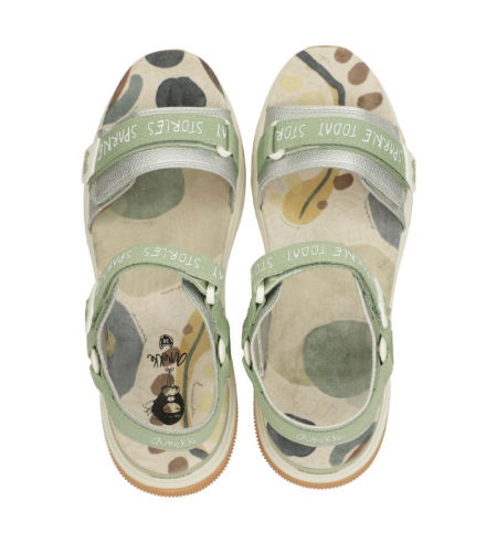 sandały sportowe profilowane Anekke 40371 zielony