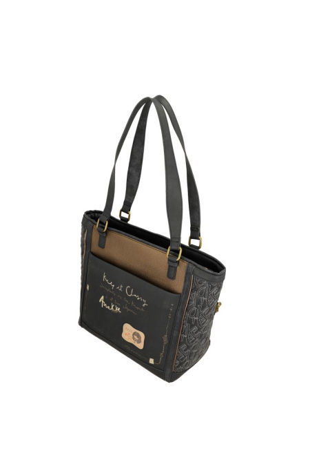 Granatowa duża torebka Anekke 41852-047 Mademoiselle Boutique - Anekke zdjęcie 4