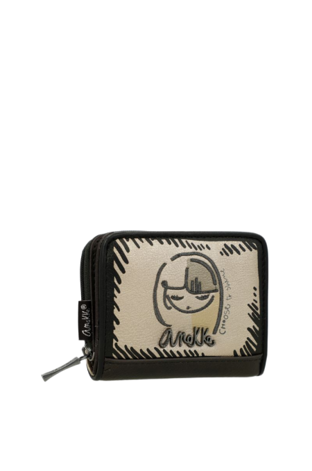 Mały portfel damski Anekke 41869-903 Mademoiselle Nature Koko z blokadą RFID