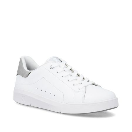 Białe półbuty sportowe sneakersy Rieker 41902-80