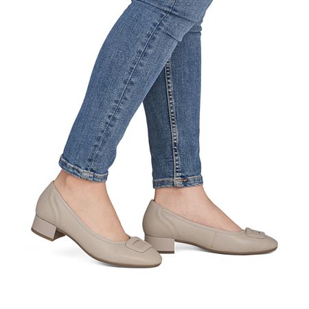 Eleganckie czółenka półbuty na niskim obcasie Rieker 43453-62