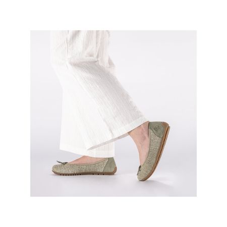 Przewiewne baleriny Rieker 43850-52 szary