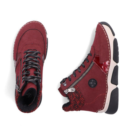 Botki trzewiki Rieker 45960-35 bordo