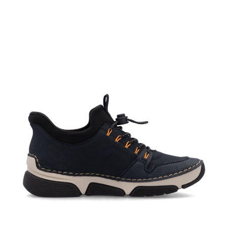 Czarno - granatowe półbuty sportowe damskie sneakersy Rieker 45963-14 - Rieker zdjęcie 3