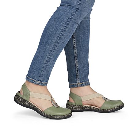 Sandały damskie Rieker 46361-52 zieleń