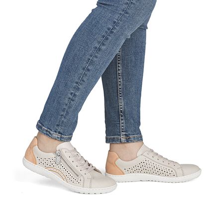 Zdrowotne półbuty barefoot Rieker 52824-60 beż