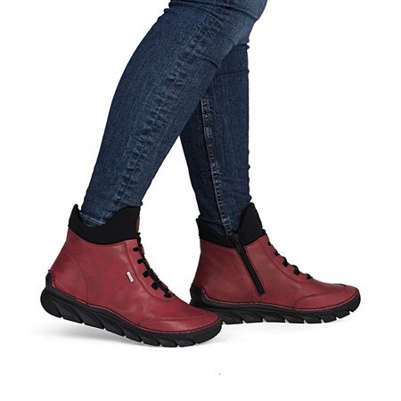 Botki trzewiki Rieker 55069-35 czerwony