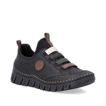 Wsuwane półbuty sportowe sneakersy Rieker 57550-00