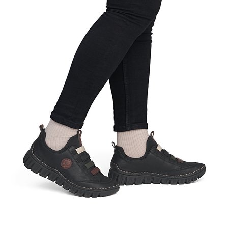 Wsuwane półbuty sportowe sneakersy Rieker 57550-00
