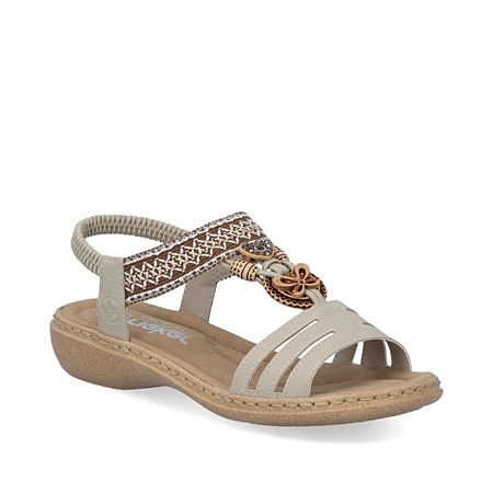 Sandały beżowe Rieker 61855-62