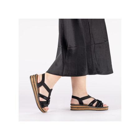 Sandały T-bary Rieker 62969-00 czarny