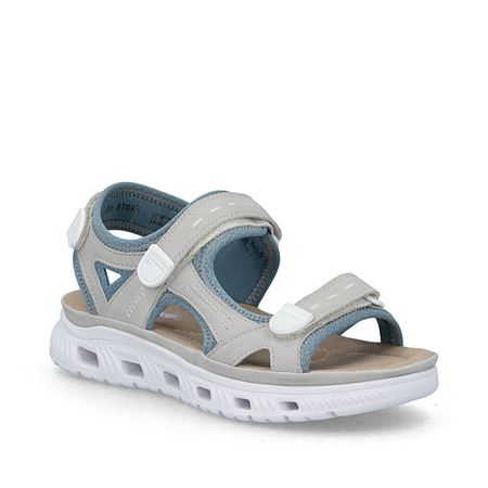 Sandały sportowe na lekkiej platformie Rieker 64074-40 szary