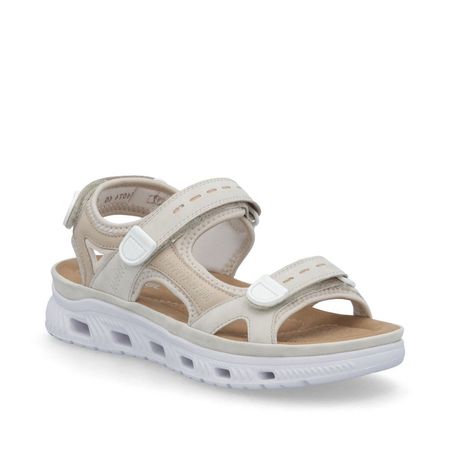 Sandały sportowe na lekkiej platformie Rieker 64074-60 beż