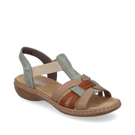 Wygodne wsuwane sandały Rieker 65918-52