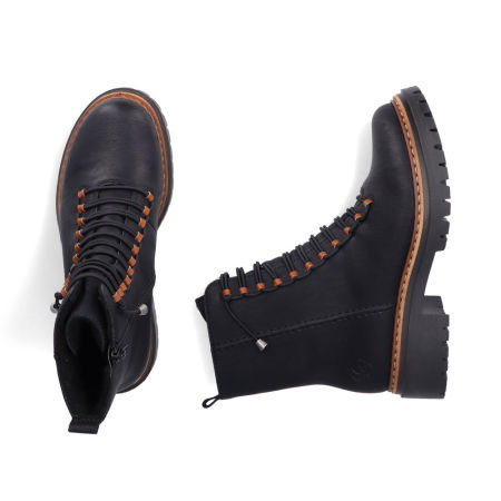 Trzewiki botki Rieker 72653-00 czarny