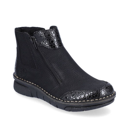 Botki z kożuszkiem 73355-00 czarny