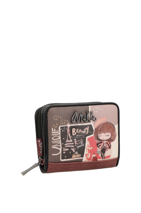 Mały portfel damski Anekke 41809-903 Mademoiselle z blokadą RFID - Anekke zdjęcie 3