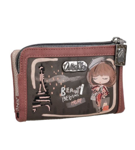 Średni portfel damski Anekke 41809-912 Mademoiselle z blokadą RFID