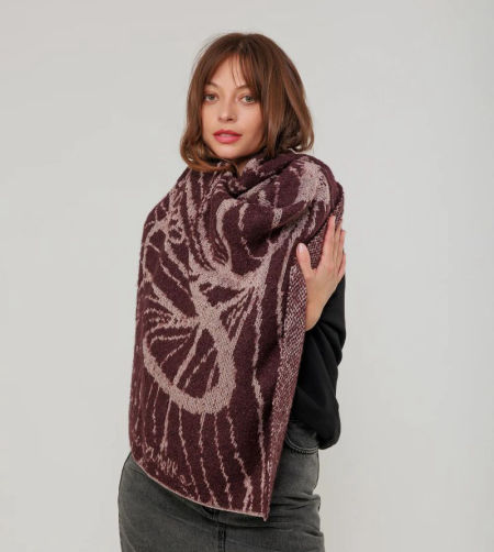 Duży fioletowy szal Anekke 39490-215