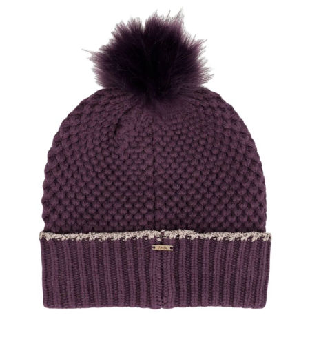 Czapka beanie z pomponem Anekke 39471-323 fiolet - Anekke zdjęcie 2