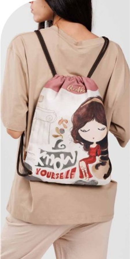 Plecak worek damski 2w1 Anekke 42474-001 Muse