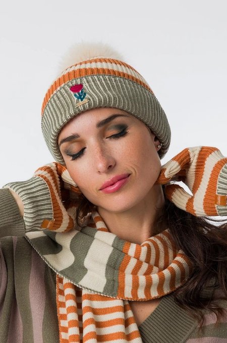 Czapka beanie z pomponem Anekke 43471-321 Tulip