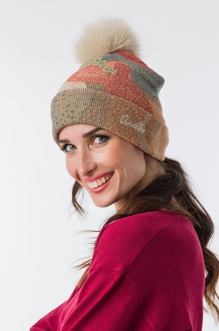 Stylowa czapka beanie z pomponem Anekke 43481-341 Orchestra