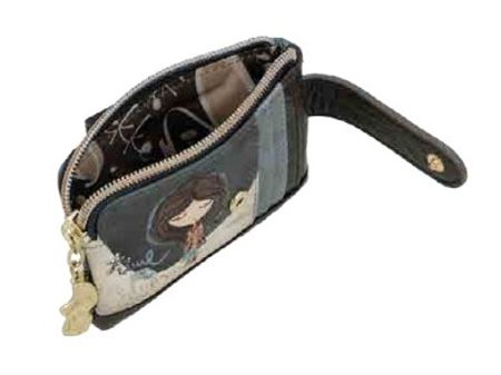 Etui na karty mały portfel Anekke 43709-027 Tulip