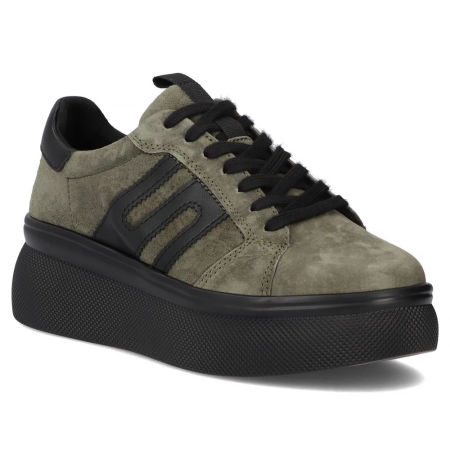 Półbuty sportowe sneakersy Filippo DP7175/25 khaki - Filippo zdjęcie 1