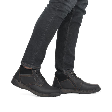 Trzewiki męskie zimowe z membraną Tex Rieker B0309-00