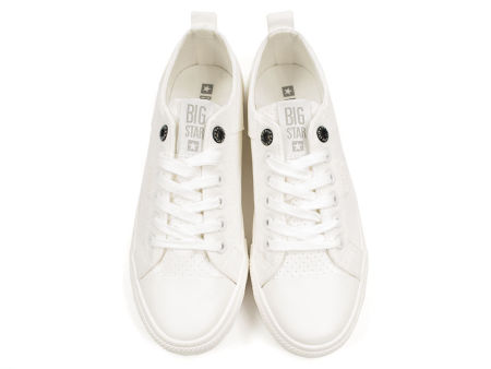 Białe trampki damskie tekstylne Big Star HH274017