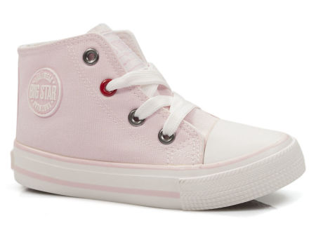 Różowe trampki dziecięce Big Star HH374087