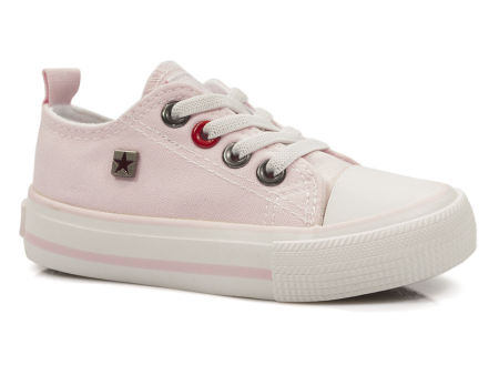 Różowe trampki dziecięce Big Star HH374093