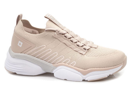 Lekkie półbuty sneakersy Big Star LL274A141 nude