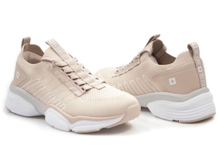 Lekkie półbuty sneakersy Big Star LL274A141 nude