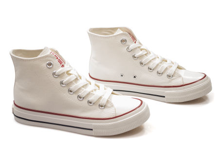 trampki wysokie tekstylne Big Star NN274276 biały