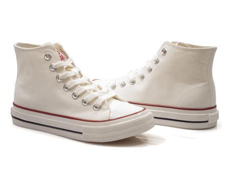 trampki wysokie tekstylne Big Star NN274276 biały