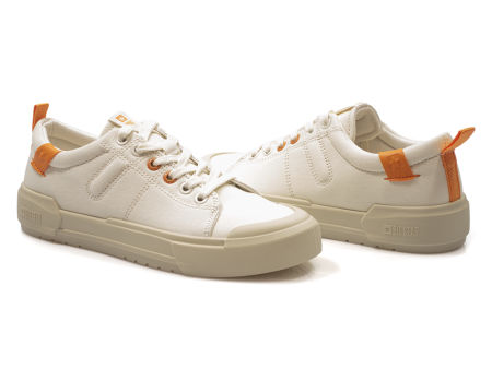 Beżowe tekstylne damskie trampki Big Star NN274445