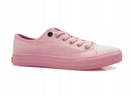 Różowe trampki Big Star damskie tekstylne tenisówki DD274443