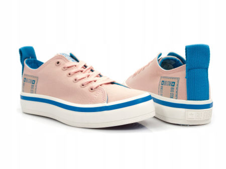Rożowe trampki damskie Big Star FF274A068