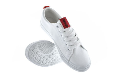 Białe trampki damskie z miękkiej ekoskóry Big Star DD274685