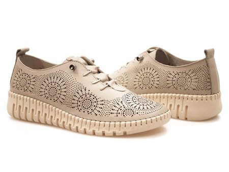 Wsuwane półbuty ażurowe sneakersy El Pimpi E4002 szary